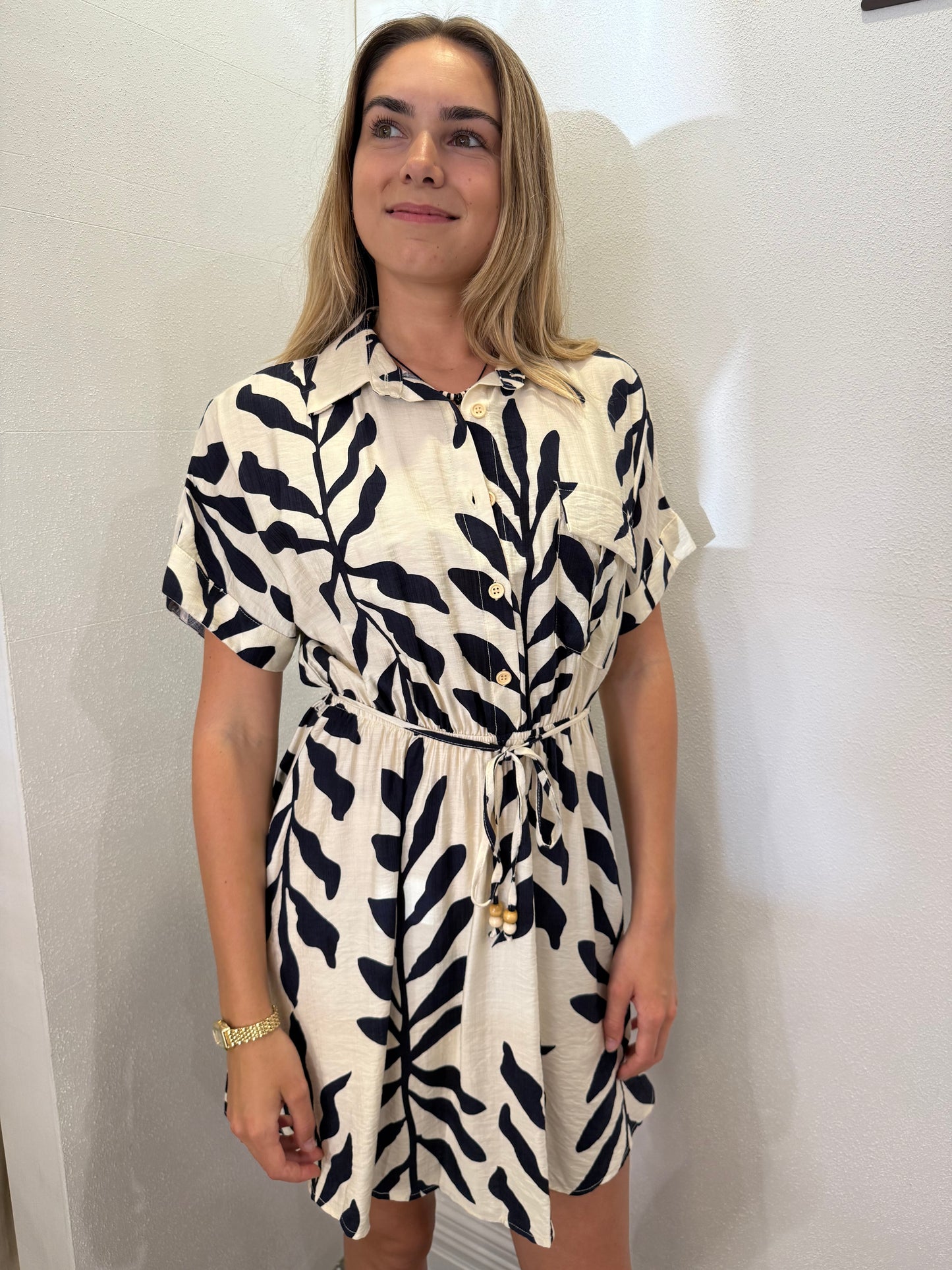 FLOREAT DRESS - CHARCOAL