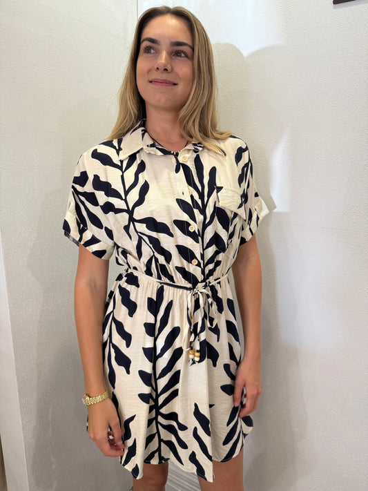 FLOREAT DRESS - CHARCOAL