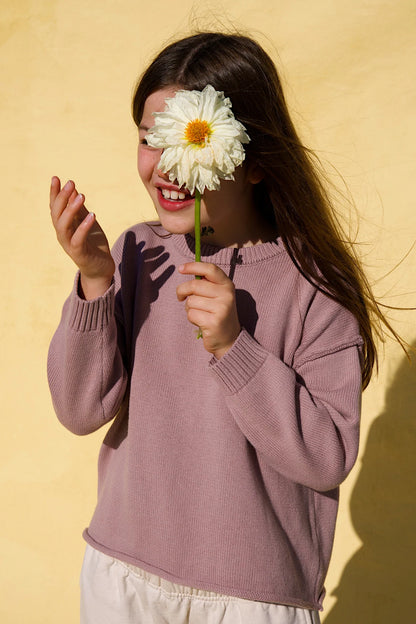 LITTLE. THE LABEL SANDY KNIT - ROSE