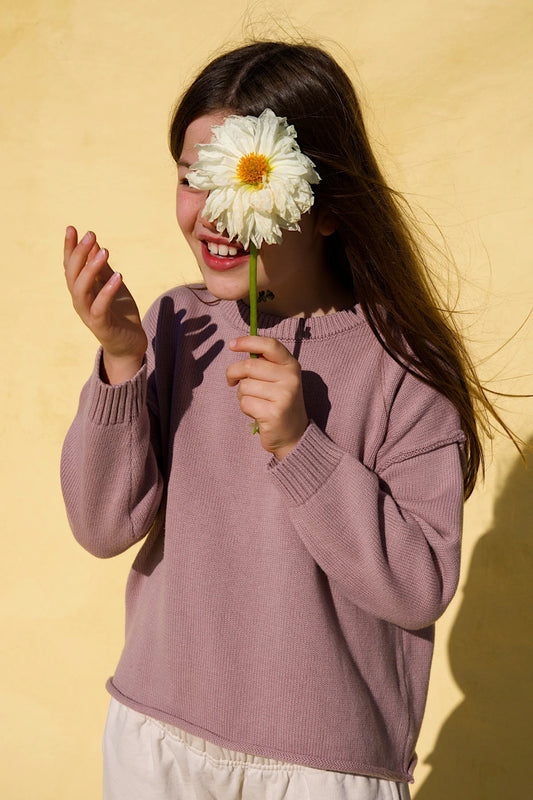 LITTLE. THE LABEL SANDY KNIT - ROSE
