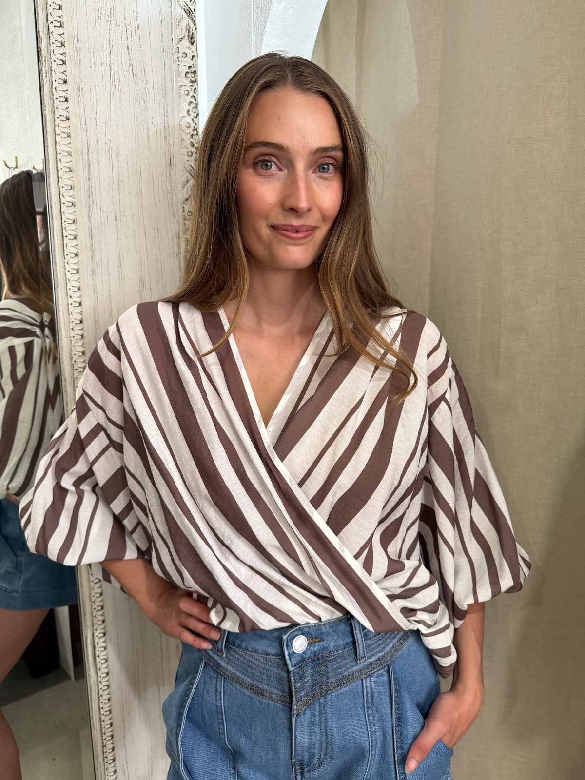ELOISE STRIPE BLOUSE