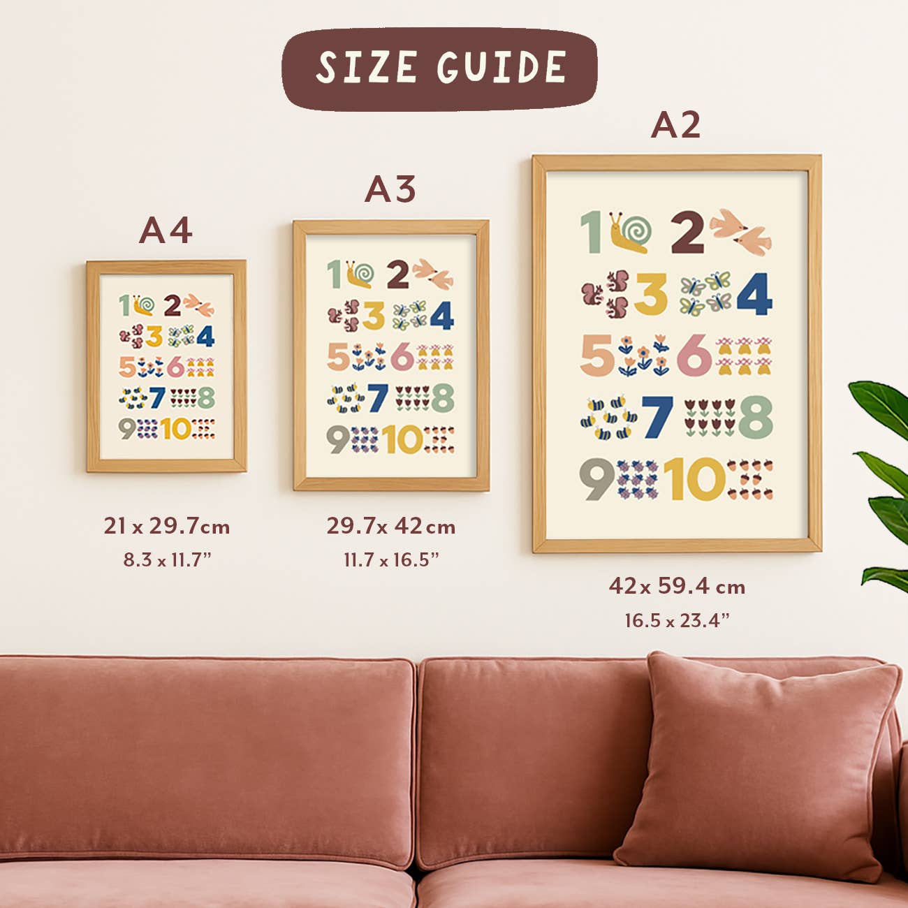 Colours Underwater Print - Modern Educational Kid's Art: A4