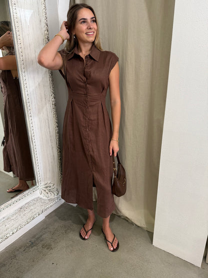 AVA LINEN DRESS