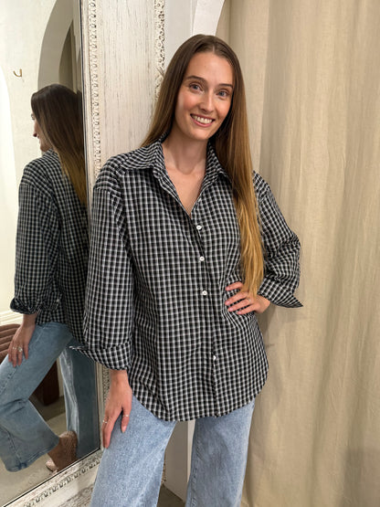 MERCER BLACK CHECK SHIRT