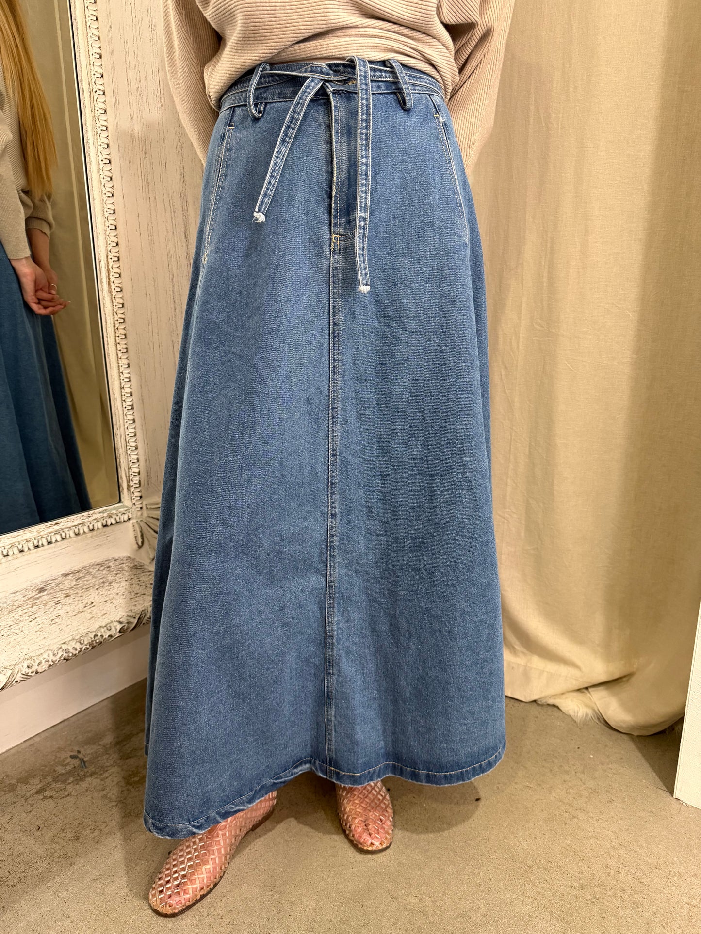 HARLAN DENIM SKIRT