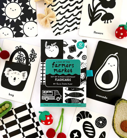 High Contrast Flashcards for Baby - Sensory Newborn Gift