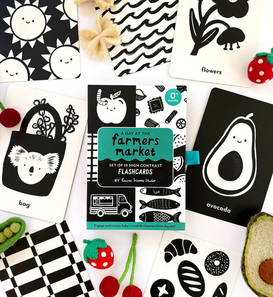 High Contrast Flashcards for Baby - Sensory Newborn Gift