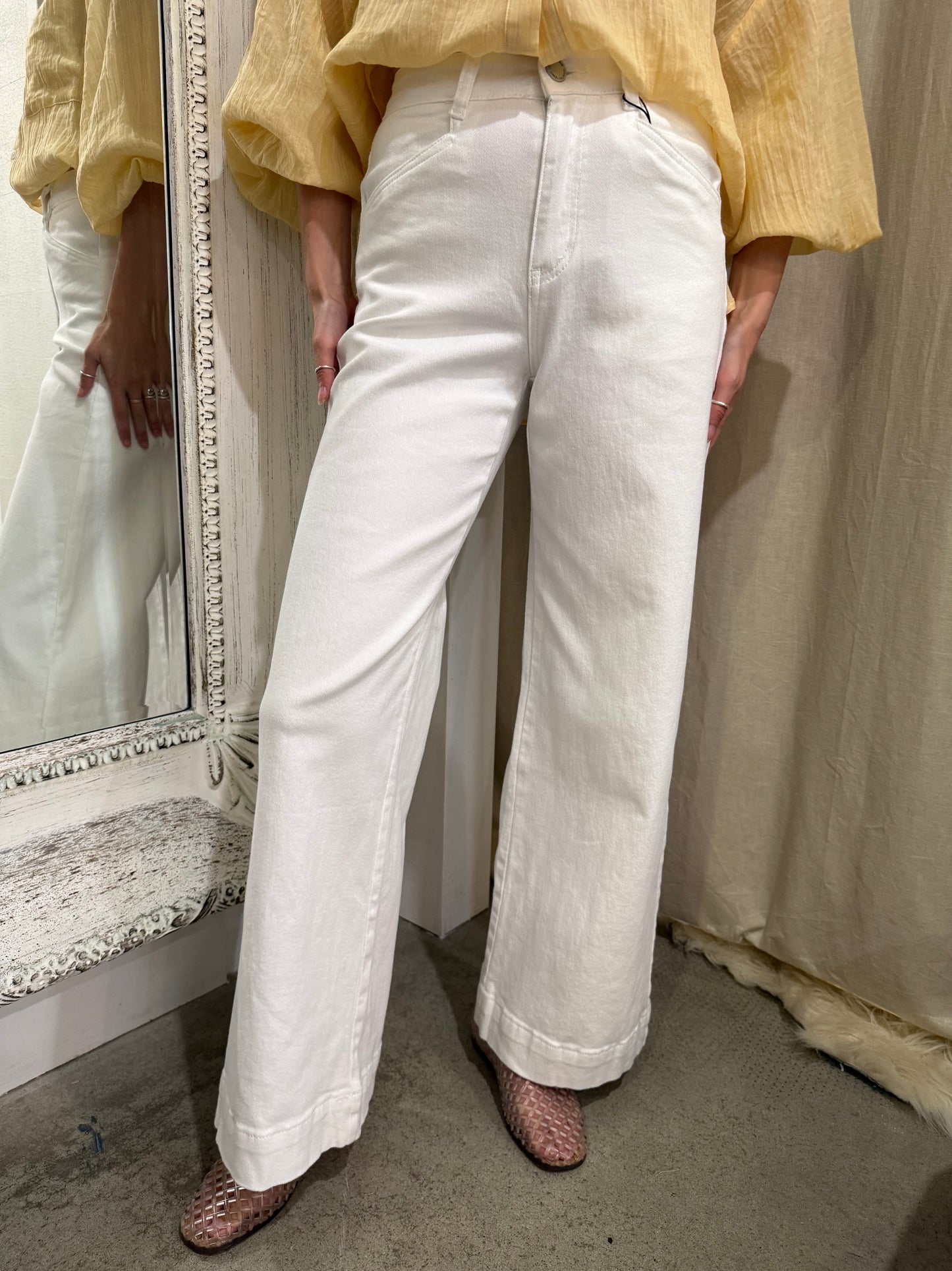 HAYES DENIM JEAN - WHITE