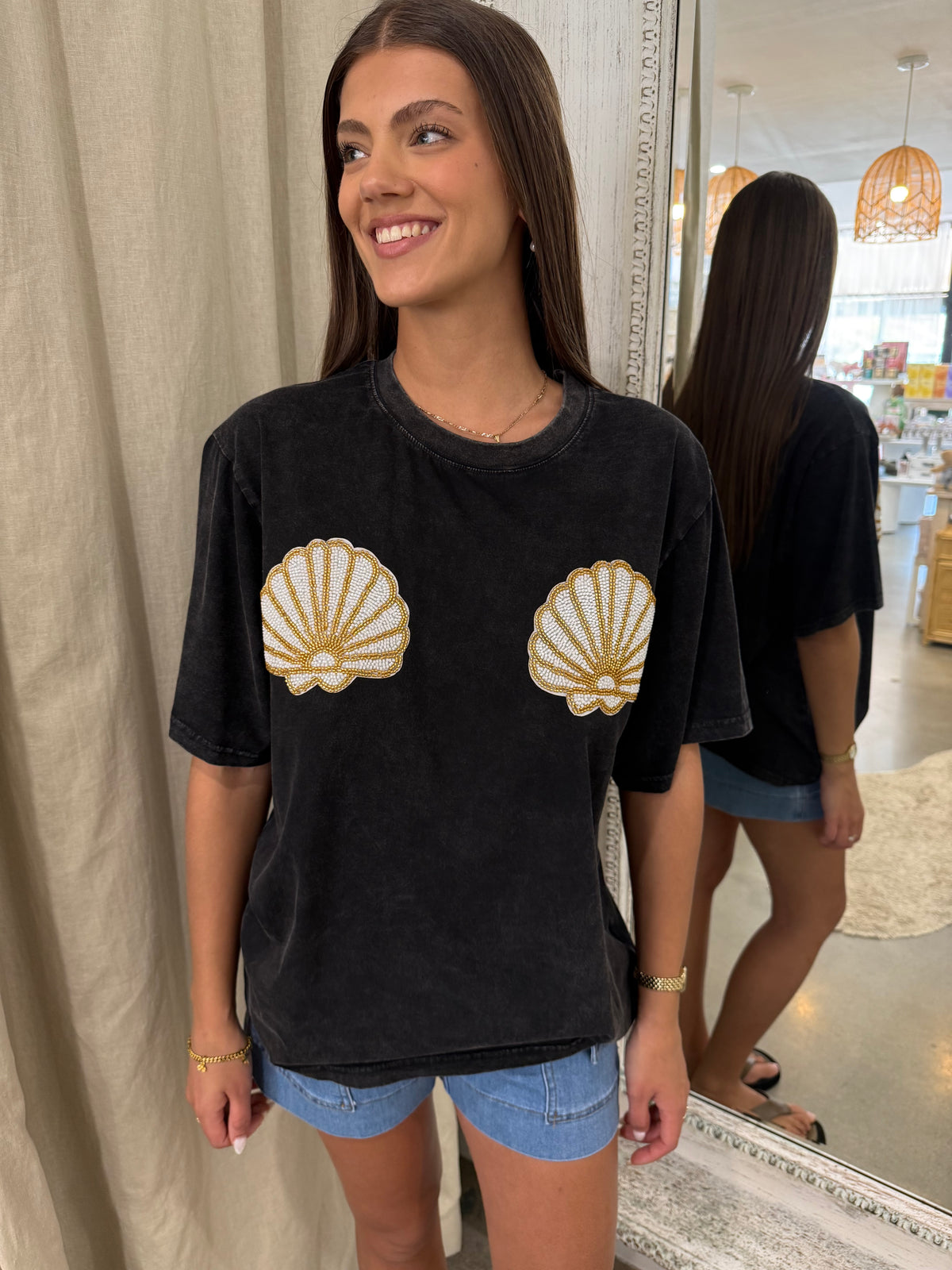 COVE BEADED TEE