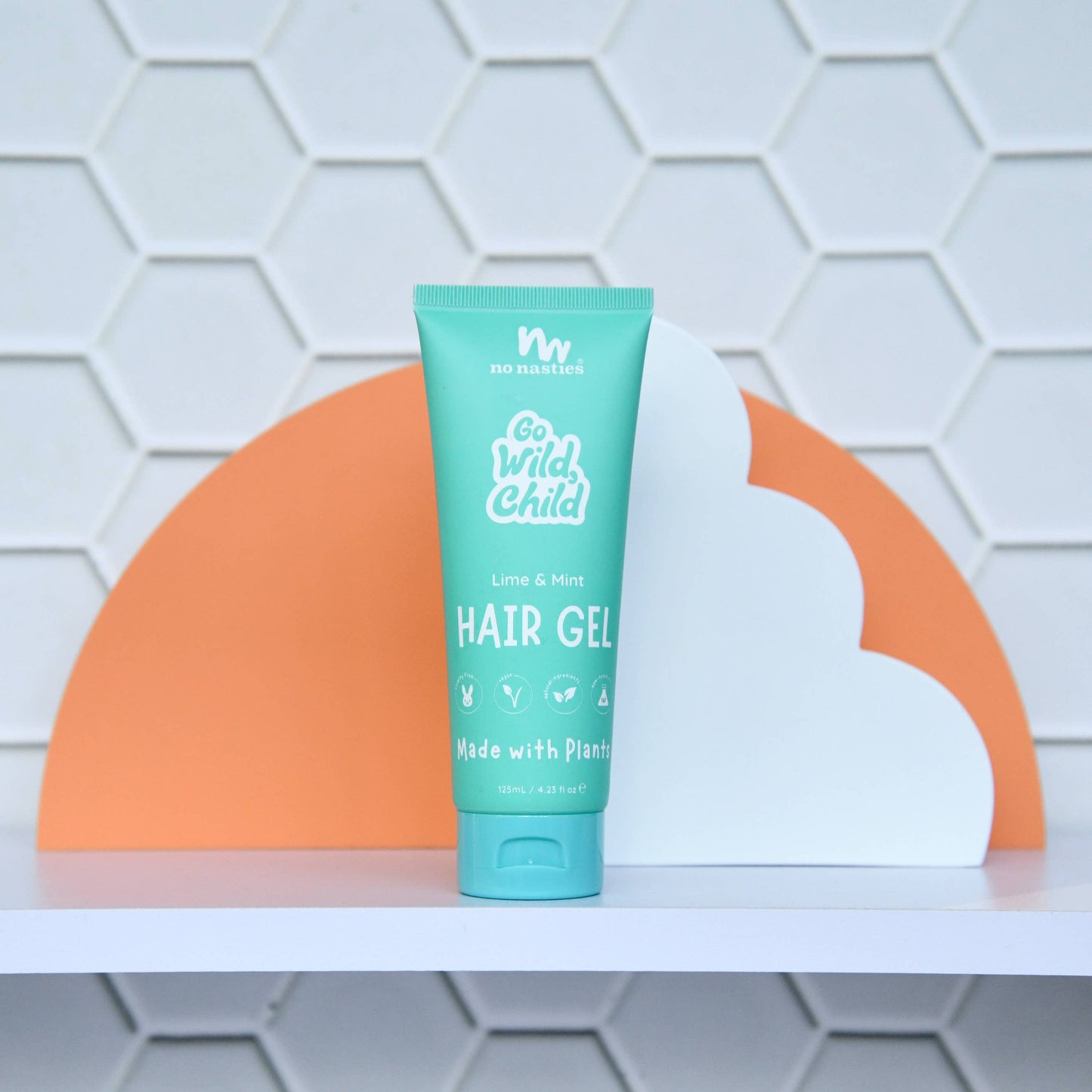 Natural Plant Based Hair Gel in Zesty Lime and Fresh Mint