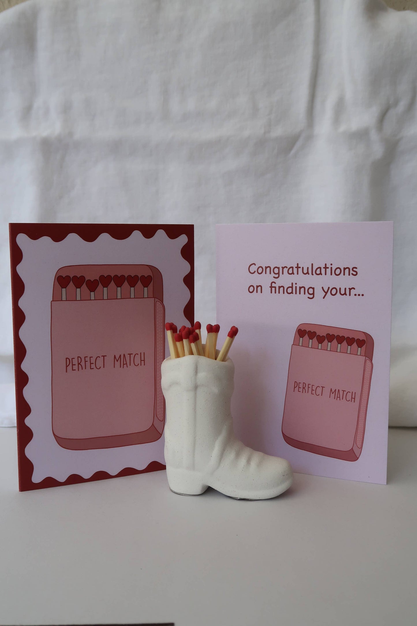 Valentine's Day Card - Perfect Match | Anniversary | Wedding