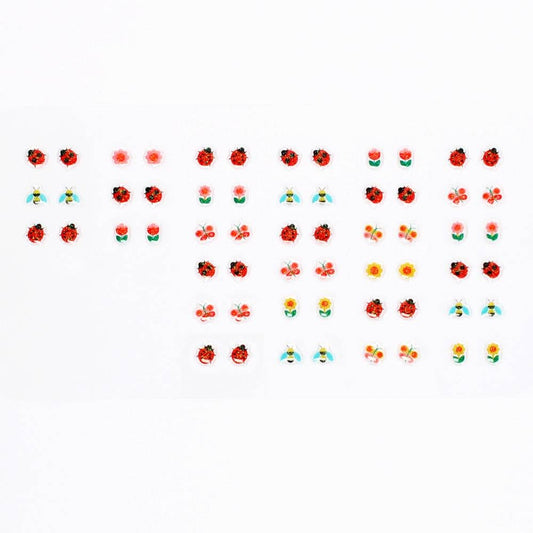 Rex London Stick on Earrings - Ladybird