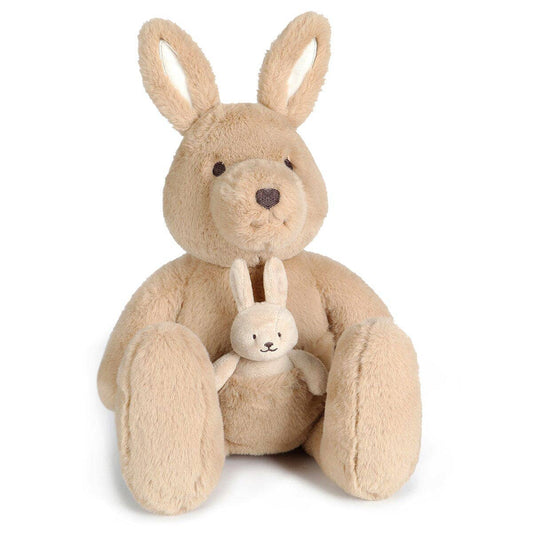 Kip Kangaroo & Baby Joey – Soft Toy (Vegan Angora) 17" / 43c