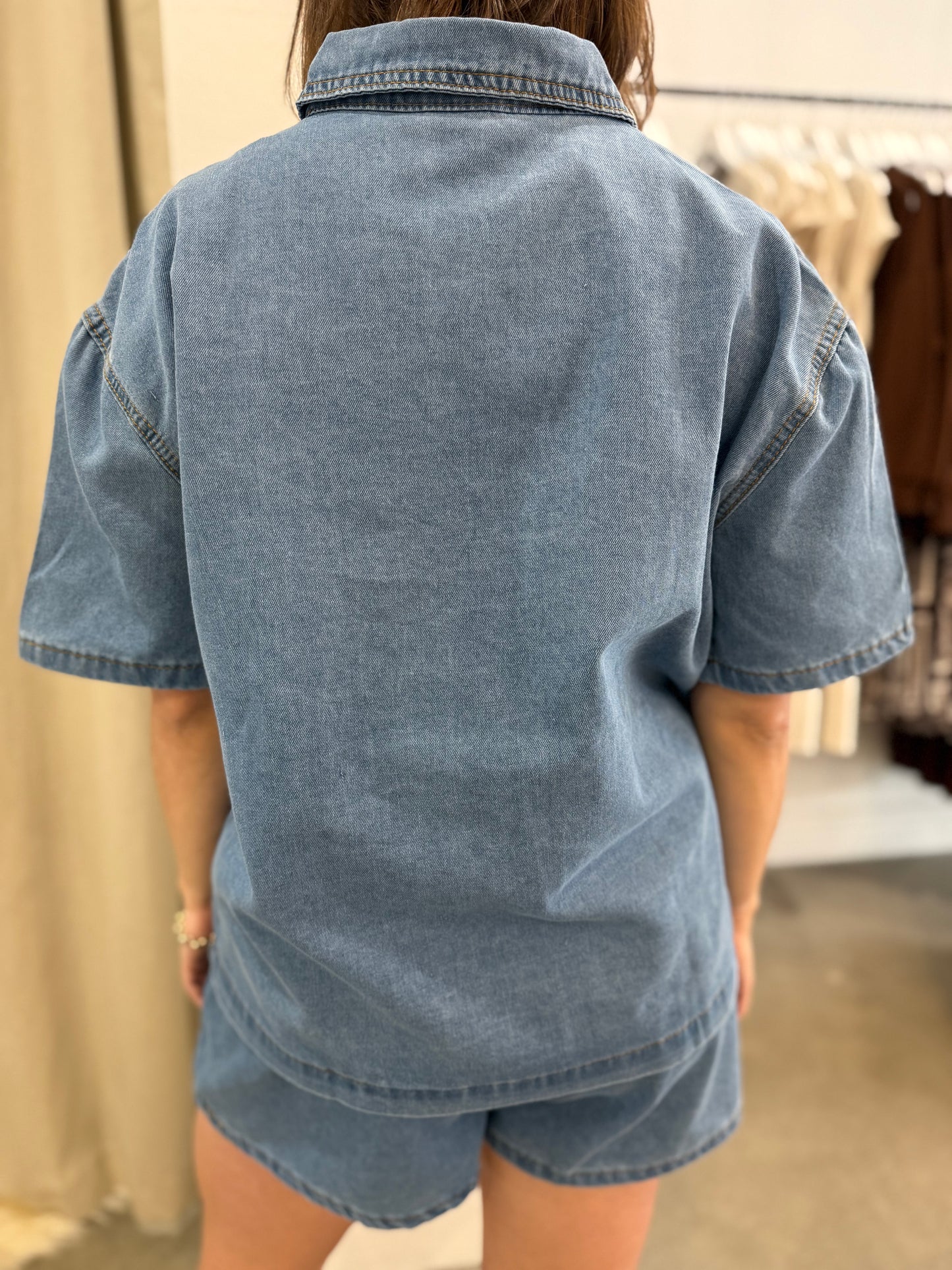 RILEY DENIM SET - LIGHT BLUE