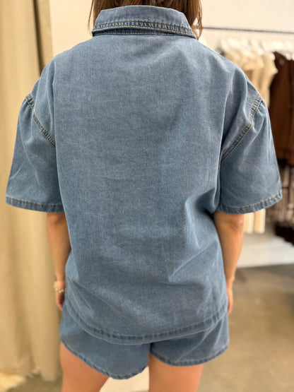 RILEY DENIM SET - LIGHT BLUE