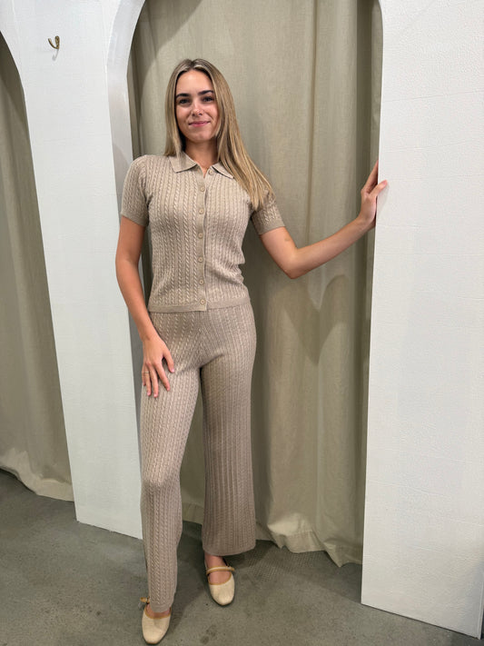AMINA KNIT PANT SET