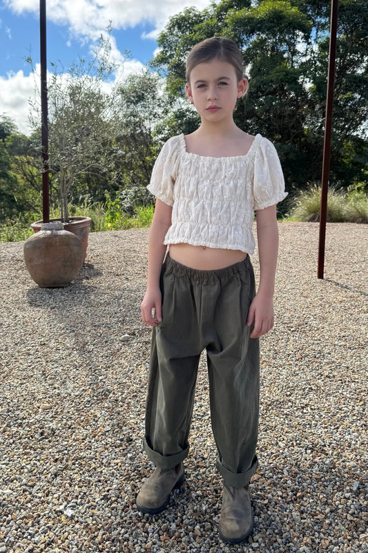 LITTLE. THE LABEL - DUSTY DROP CROTCH PANTS