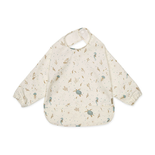 Sleeved Bib - Sea Garden