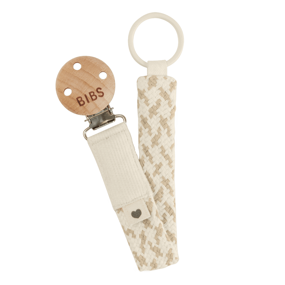 BIBS Pacifier Clip - Ivory/Vanilla