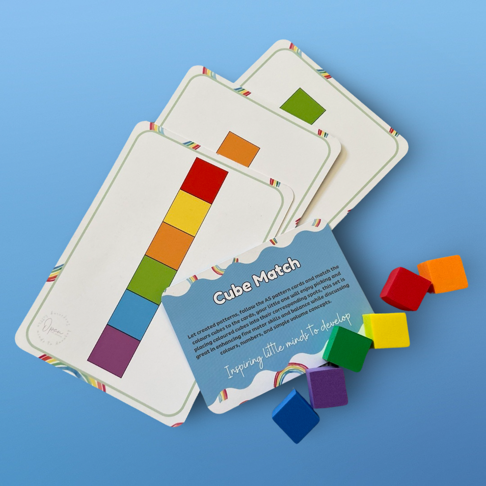 Toddler Busy Bag - Cube Match