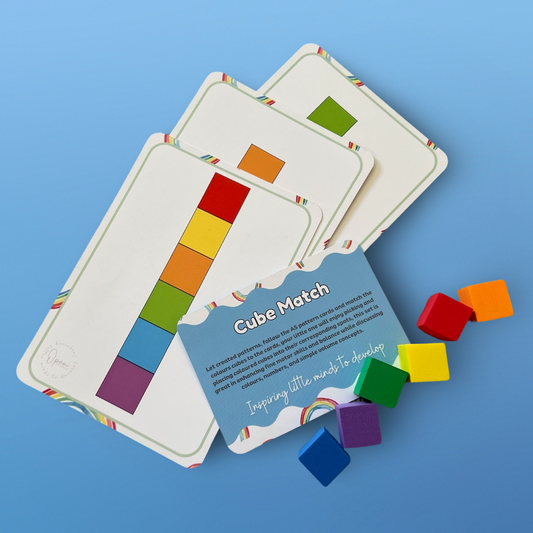 Toddler Busy Bag - Cube Match