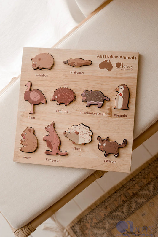 Qtoys Natural Australian Animal Puzzle