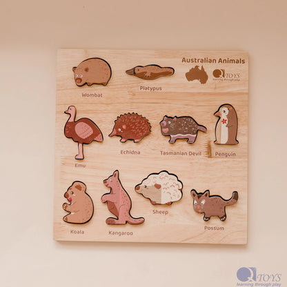 Qtoys Natural Australian Animal Puzzle