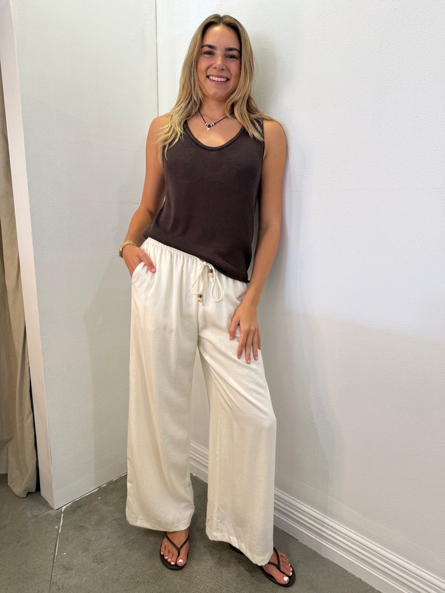 Scoop Spring Tank - Cocoa