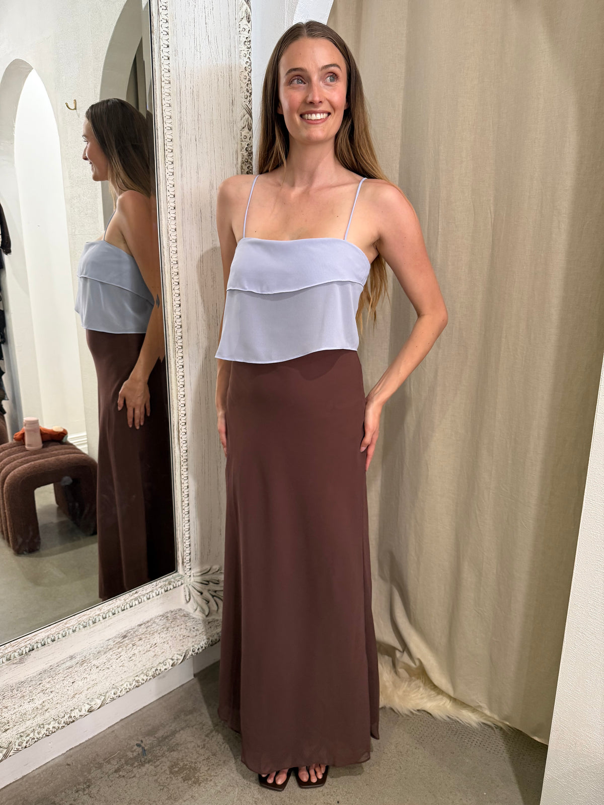 ELODIE DRAPE DRESS
