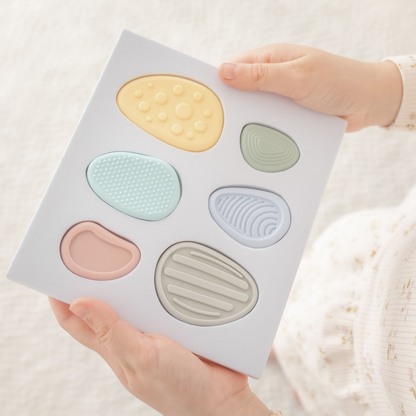 Worry Stones – Calming Sensory Fidget for Kids (Set of 6)