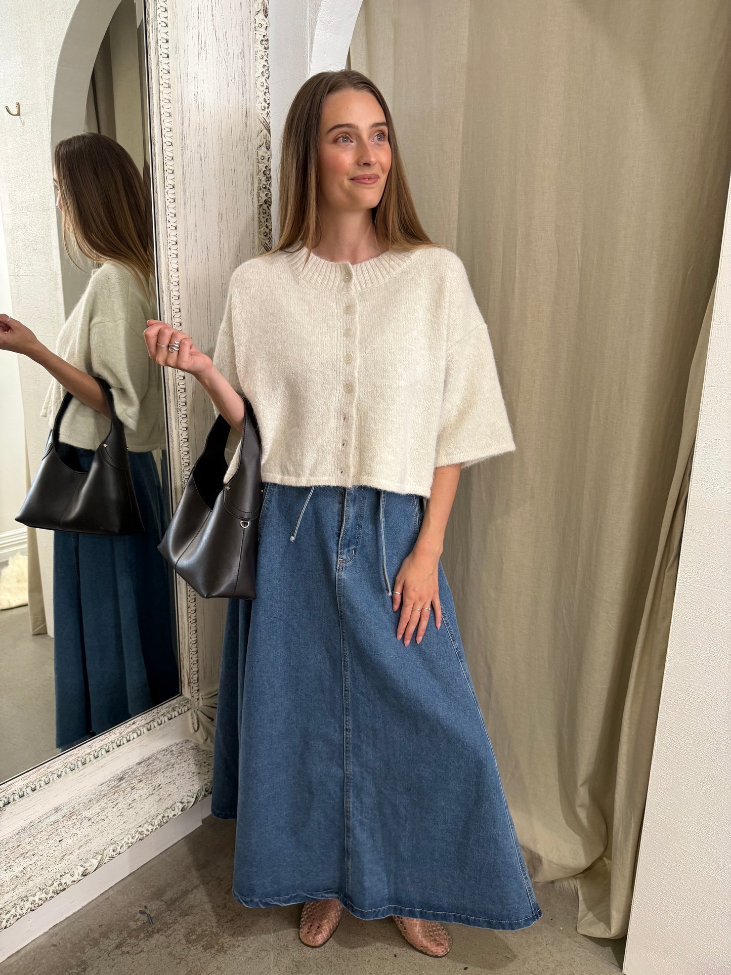 BEAU CARDI - CREAM