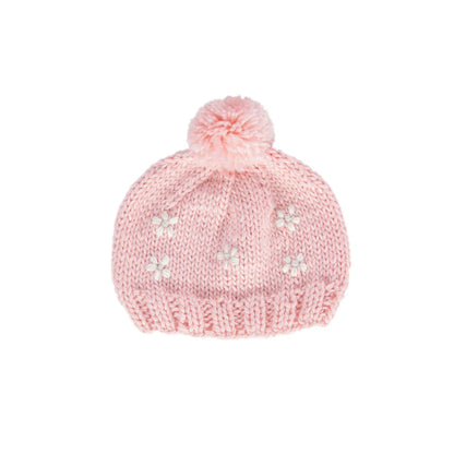 Daisy Beanie - Pink