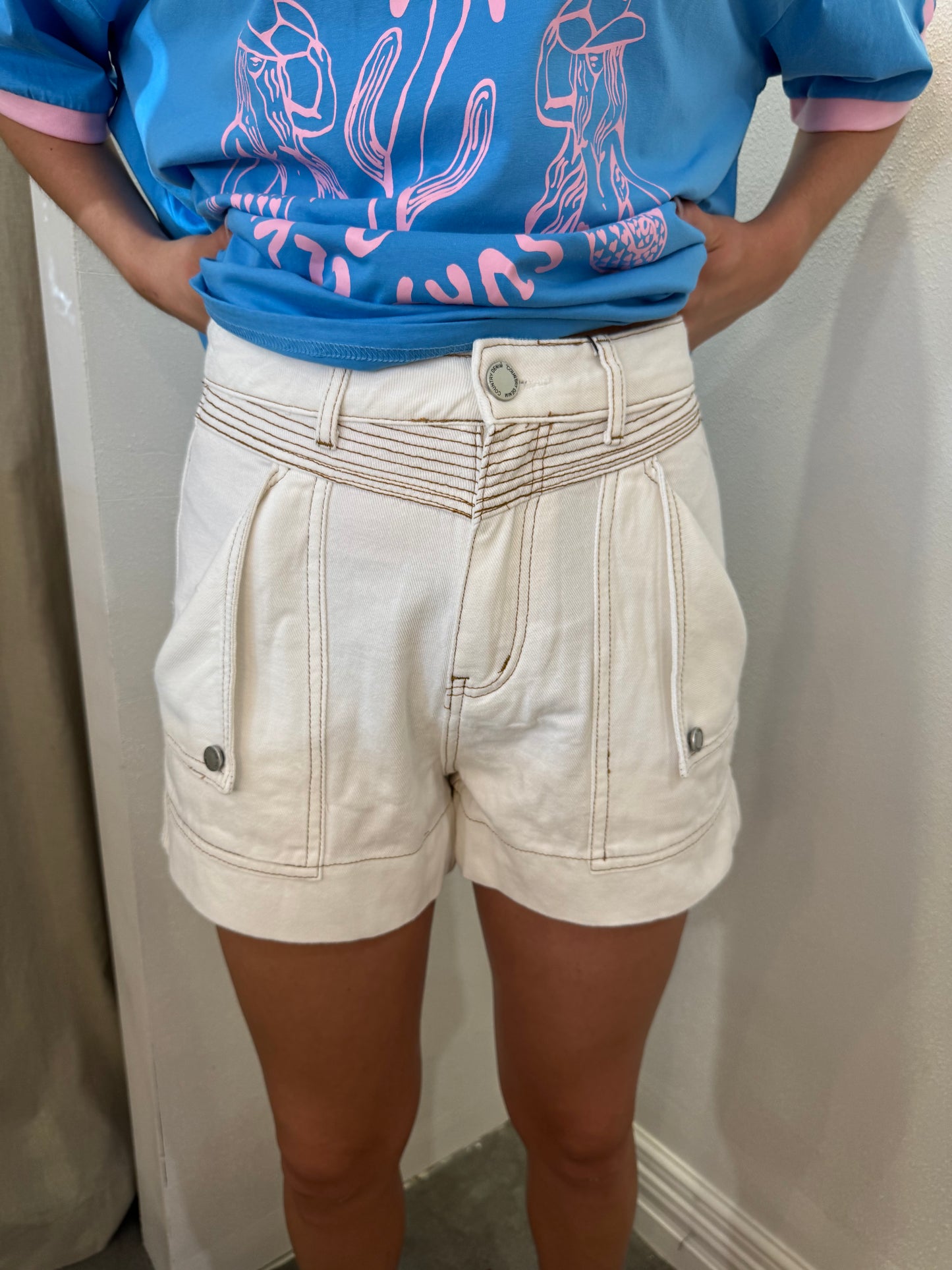 BRONTË SHORTS - ECRU