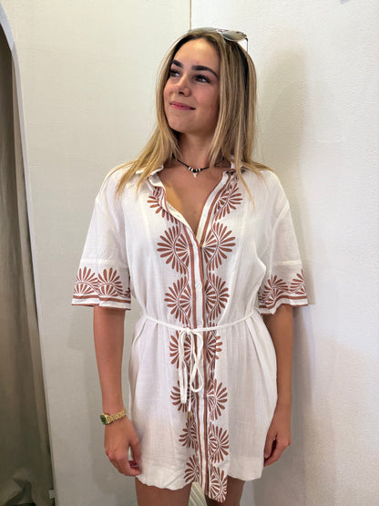 Nusa Printed Shirt Dress