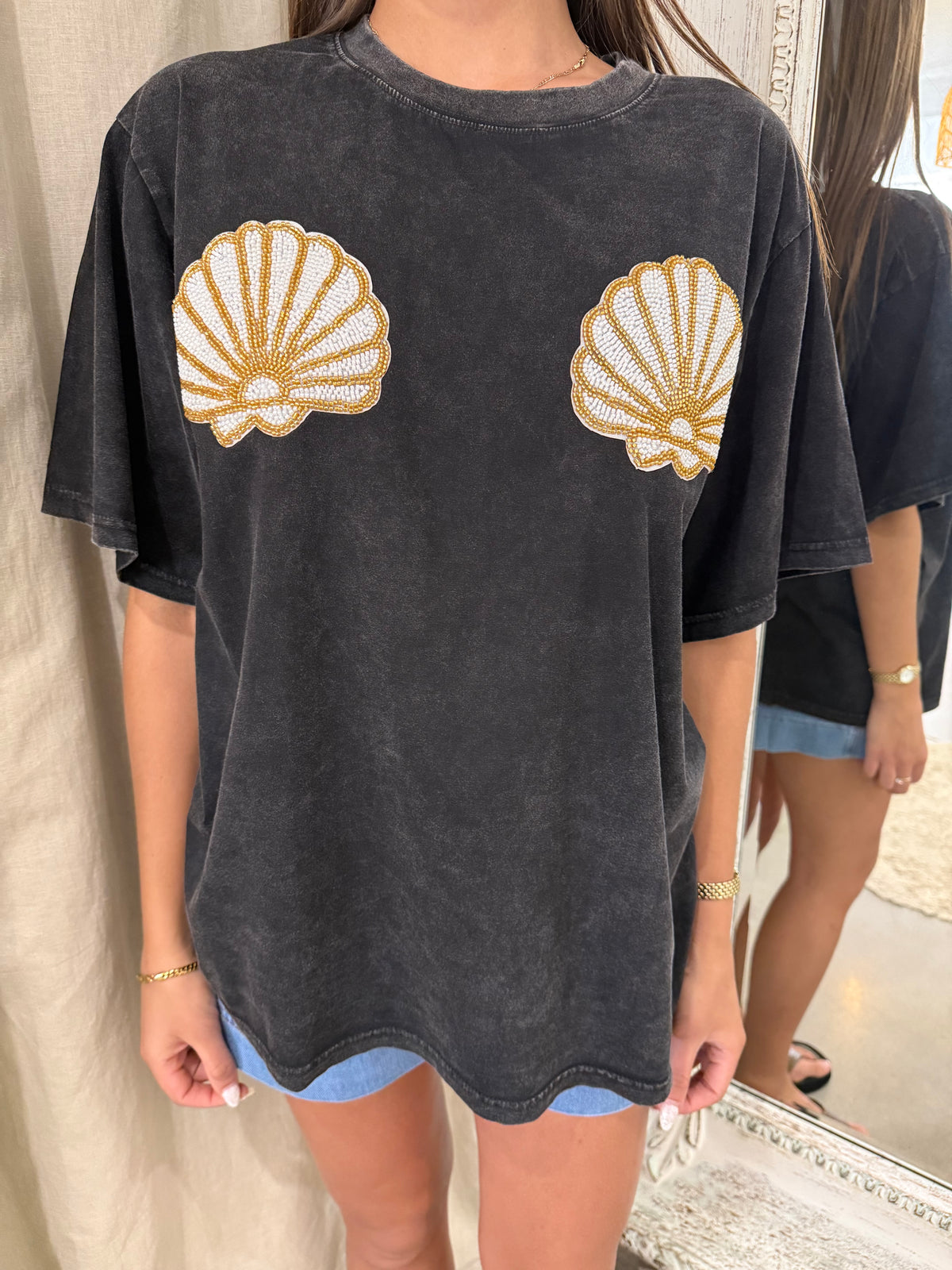 COVE BEADED TEE