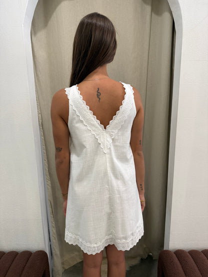 DELPHINE LACE MINI DRESS