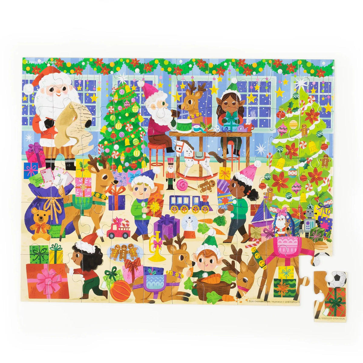Flat House Puzzle 50 pc - Santas Workshop
