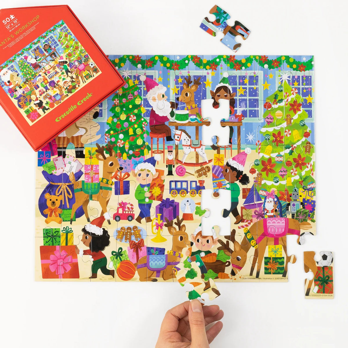 Flat House Puzzle 50 pc - Santas Workshop