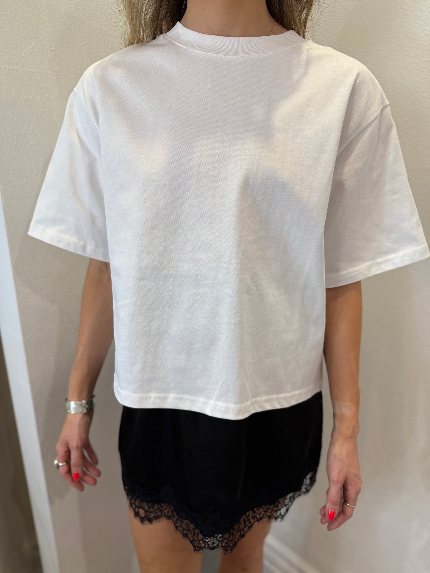 TRIGG BOXY TEE - COCONUT