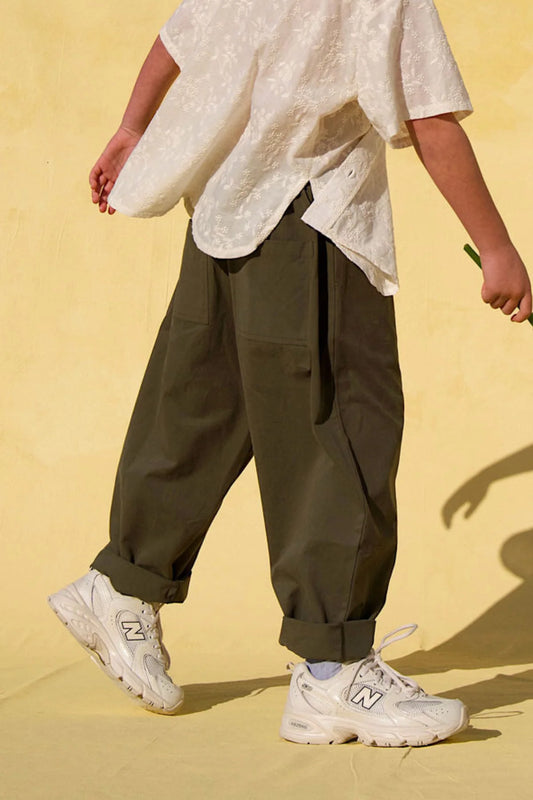 LITTLE. THE LABEL - DUSTY DROP CROTCH PANTS