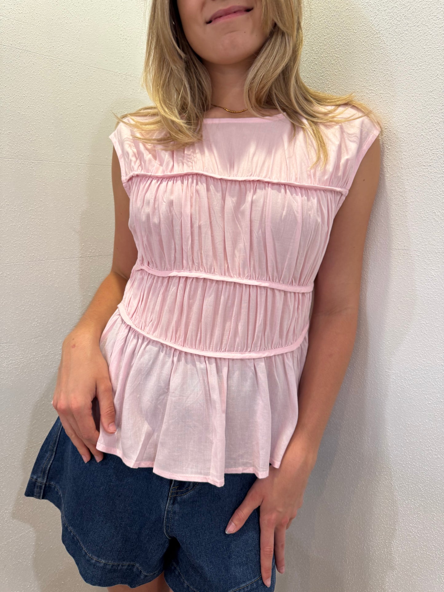 ISOLA TOP - BLUSH