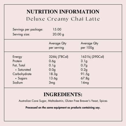 Creamy Chai Latte
