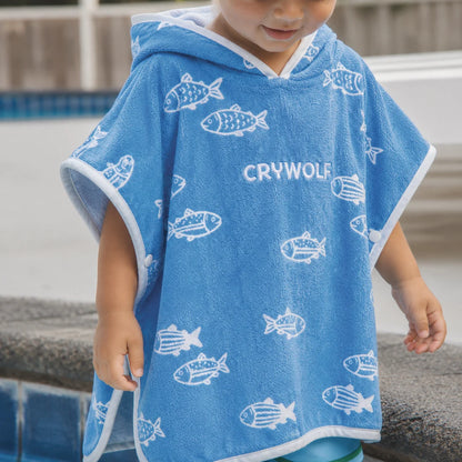 Baby Hooded Towel - Fish School