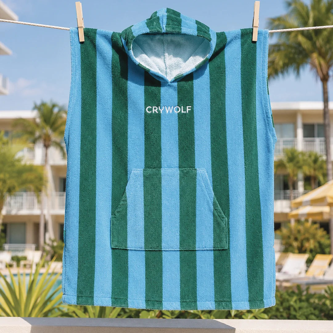 Hooded Towel - Deck Stripe