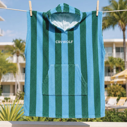 Hooded Towel - Deck Stripe