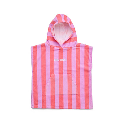 Hooded Towel - Flamingo Stripe