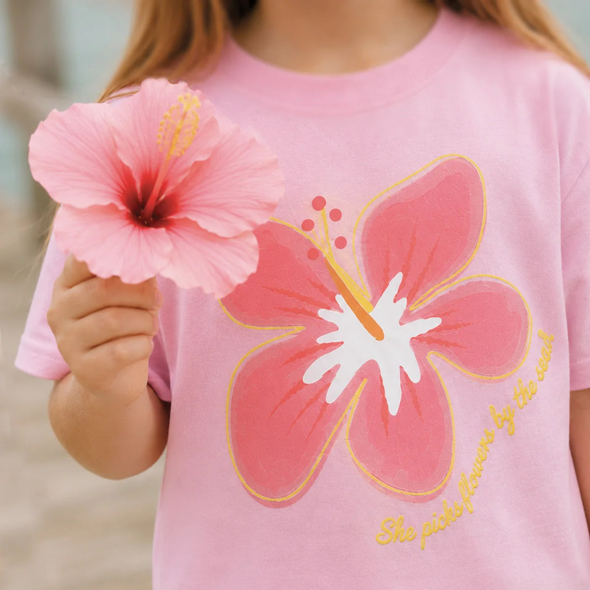 Sun Smart T-Shirt - Hibiscus Daze