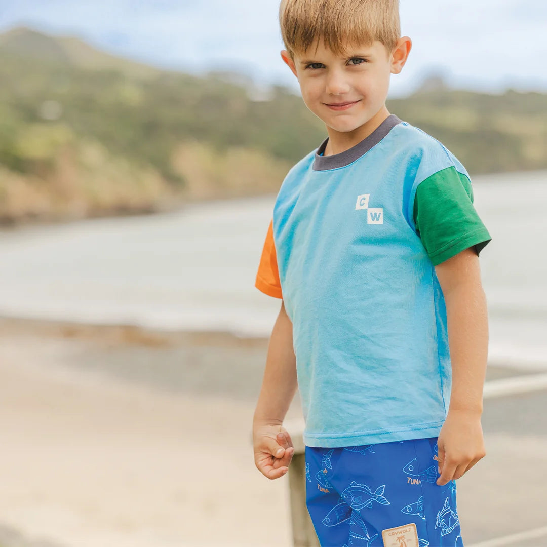 Sun Smart T-Shirt - Seaside Colourblock