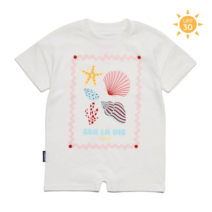 Sun Smart Romper - Little Shell