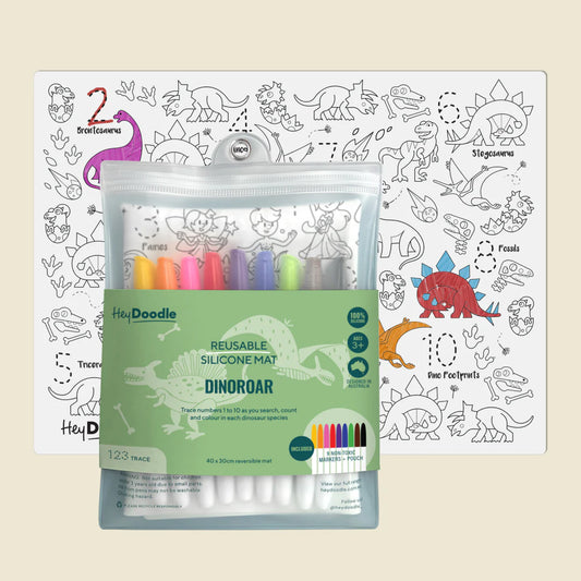 Classic Colouring & Doodle Mat - DinoRoar